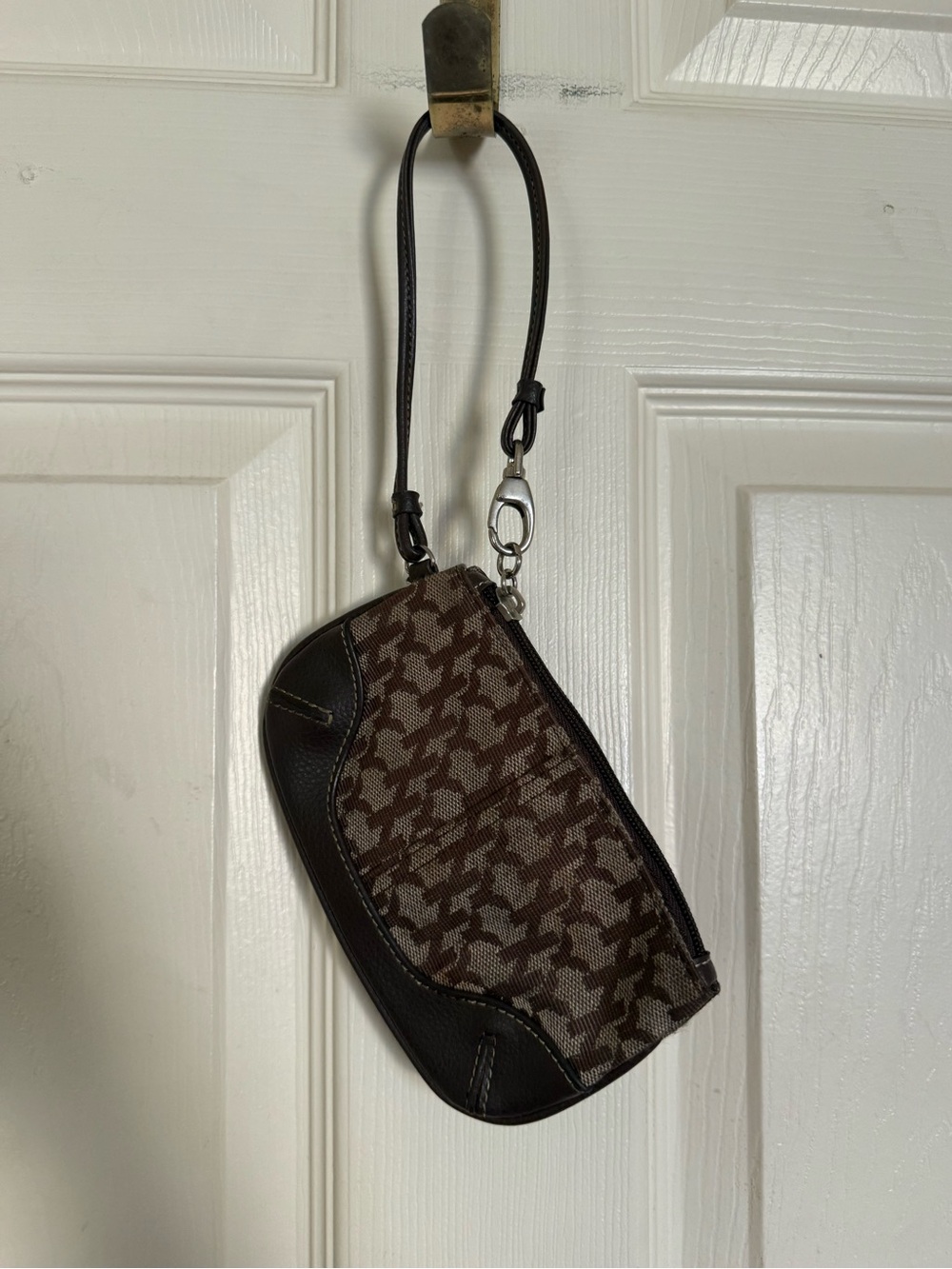 New York & Company Brown Patterned Wristlet